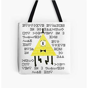 Gravity Falls Bill Cipher Code All Over Print Tote Bag