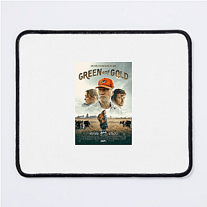 Green and Gold Drama Unfolds Green And Gold Mouse Pads