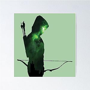 Green Arrow Silhouette  Poster