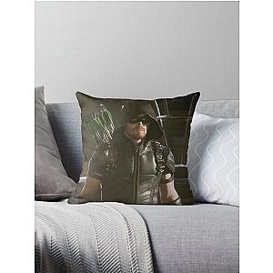 Green Arrow Throw Pillow