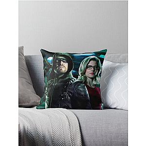 Green Arrow & Overwatch Throw Pillow