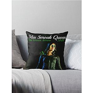 Mia Smoak Queen - The Green Arrow Throw Pillow