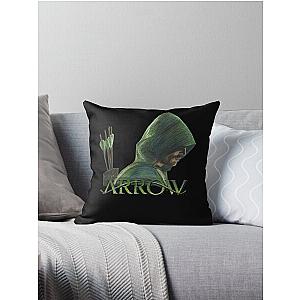 Green Arrow Throw Pillow