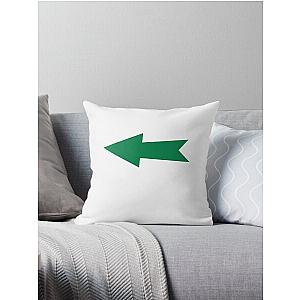 Green Arrow Throw Pillow