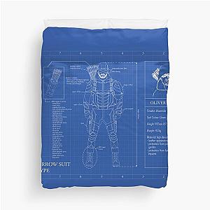 Green Arrow Blue Prints Duvet Cover