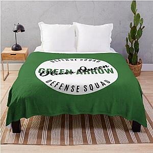 Oliver Queen - Green Arrow - Defense Squad  Throw Blanket