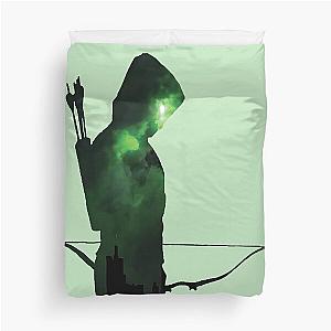 Green Arrow Silhouette  Duvet Cover