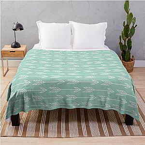 Blue Green Arrows Throw Blanket