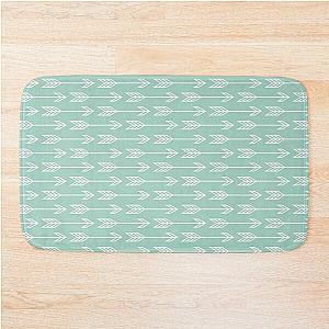 Blue Green Arrows Bath Mat