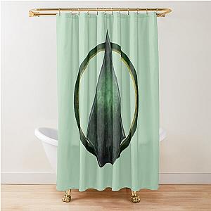 Green Arrow symbol  Shower Curtain