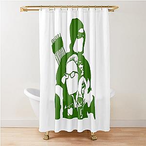 Green Arrow Shower Curtain