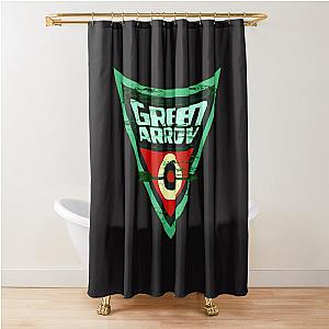 Green Arrow Logo Shower Curtain