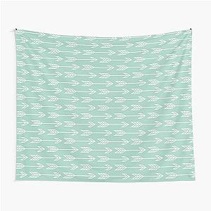 Blue Green Arrows Tapestry