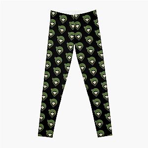 Oliver Queen aka Green Arrow of Arrowverse Location Pin Graphic Icon Leggings