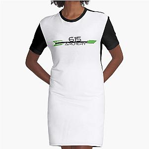 Green Arrow Graphic T-Shirt Dress