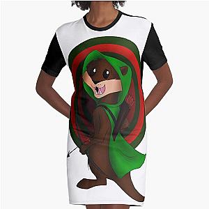 Otter Queen --- Green Arrow Graphic T-Shirt Dress