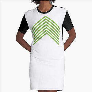 Green arrow Graphic T-Shirt Dress