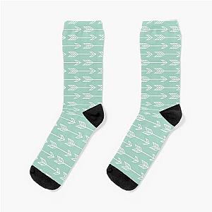 Blue Green Arrows Socks