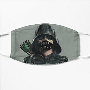 WEAR A MASK. Green Arrow fan art Flat Mask