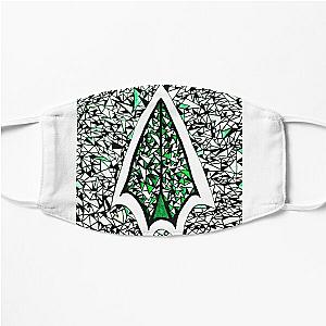 Abstract Green Arrow Flat Mask