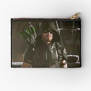 Green Arrow Zipper Pouch