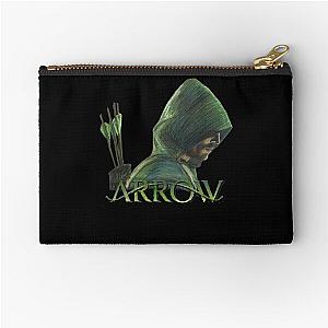 Green Arrow Zipper Pouch