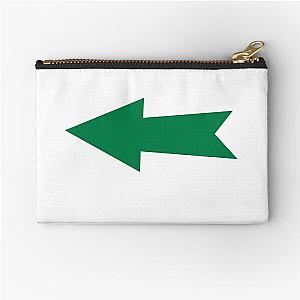 Green Arrow Zipper Pouch