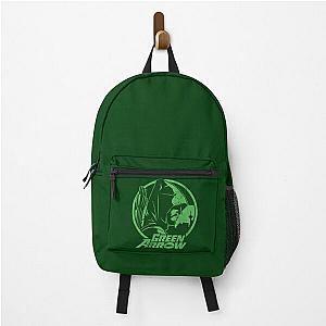 Green Arrow Logo Design Backpack