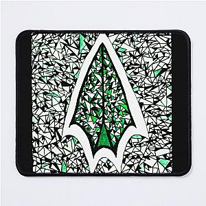 Abstract Green Arrow Mouse Pad