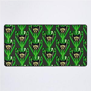 Green Arrow head Desk Mat