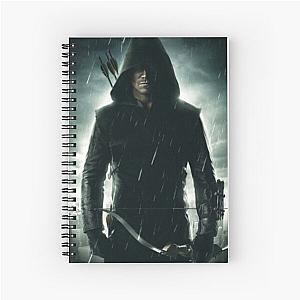 Oliver Queen The Green Arrow Poster Spiral Notebook