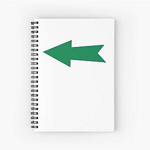 Green Arrow Spiral Notebook