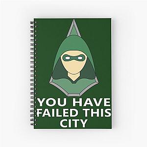 Green arrow Spiral Notebook