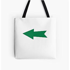 Green Arrow All Over Print Tote Bag