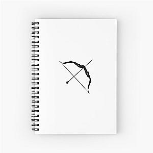 green arrow bow Spiral Notebook