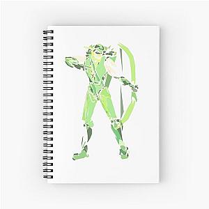 Green arrow Spiral Notebook