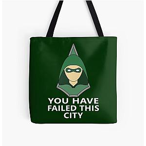 Green arrow All Over Print Tote Bag