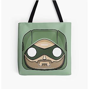 Green Arrow CW All Over Print Tote Bag