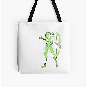 Green arrow All Over Print Tote Bag