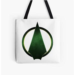 Green Arrow All Over Print Tote Bag