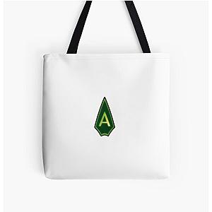 Green Arrow All Over Print Tote Bag