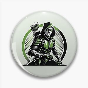 Green Arrow  Sticker Pin