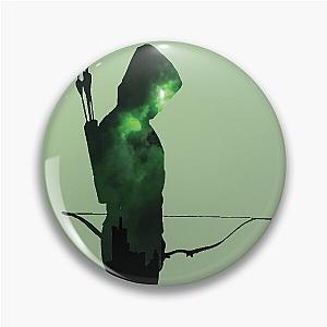 Green Arrow Silhouette  Pin