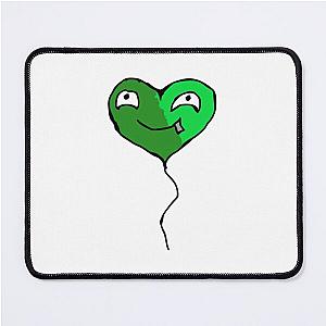 Valentines day green cartoony heart  Mouse Pad