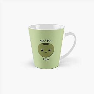 Olive You - Cute I Love You Pun Green Tall Mug