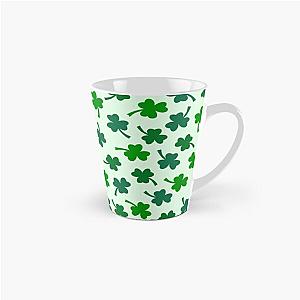 Shamrock Pattern With Green Background Tall Mug