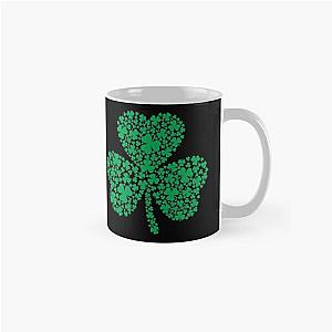 Green Shamrock Pattern Classic Mug