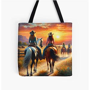 end of a long day All Over Print Tote Bag