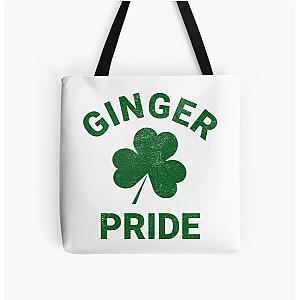 Ginger Pride Funny St Patrick's Day All Over Print Tote Bag