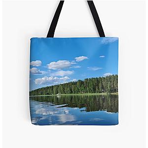 Peaceful day in Evijärvi All Over Print Tote Bag